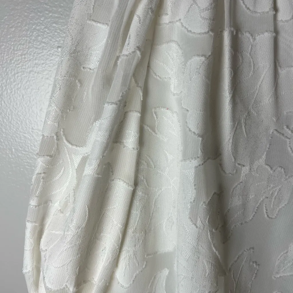 Elizabeth And James White Floral Peplum Top Pirate Prairiecore Boho Size S - Image 4