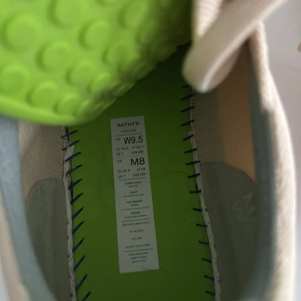 Rothy’s Women's Sneakers Light Pink Size 9.5 Comfort Trendy Summer Casual - Image 6