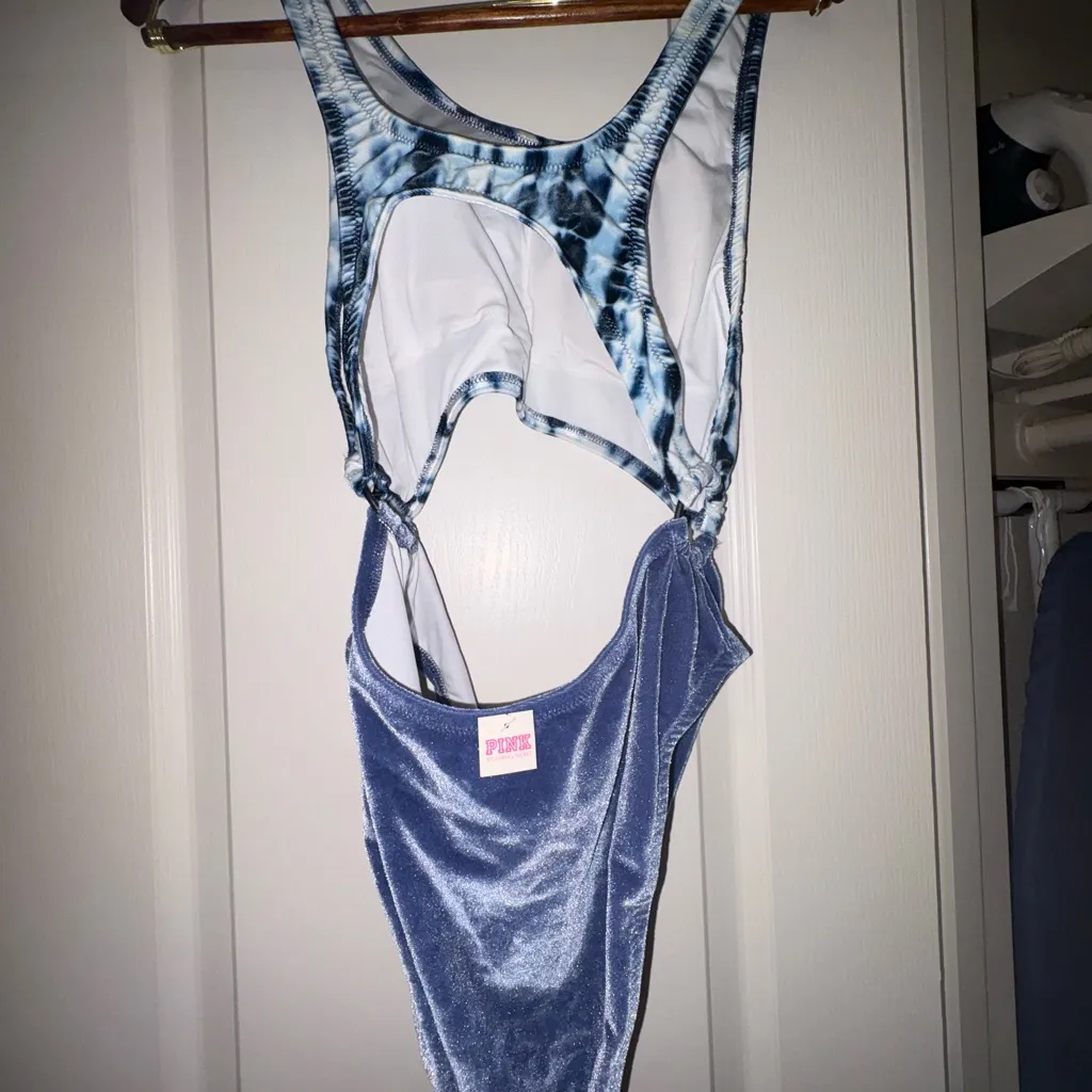 NWT PINK Victoria's Secret Medium Velvet One piece Multi Color Swimsuit - Image 10