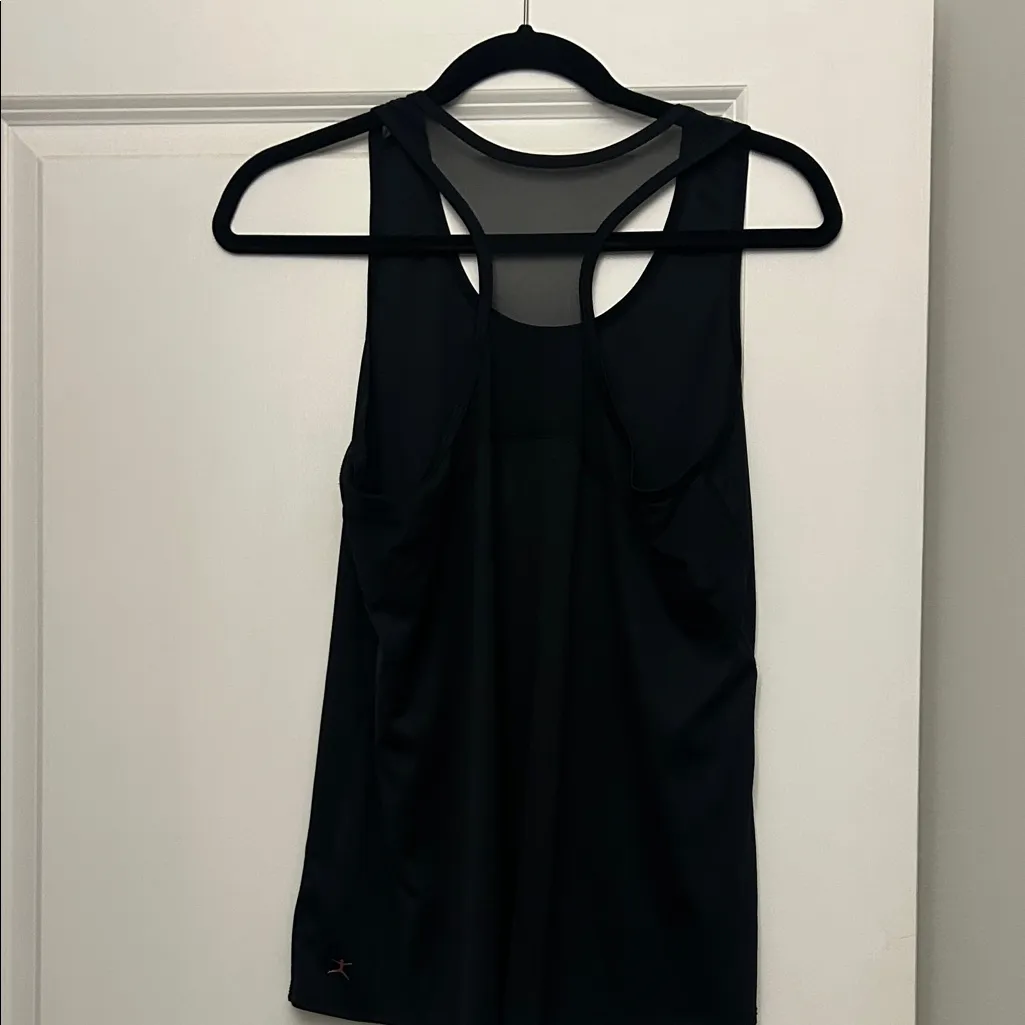 Danskin  Black Mesh Back Tank Top - Image 2