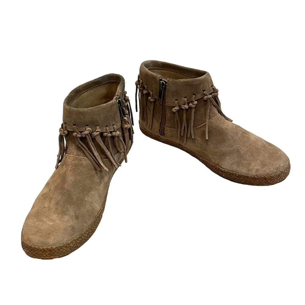 UGG Shenandoah Fringe Suede Ankle Boot, Sugar Pine Chest - Image 4