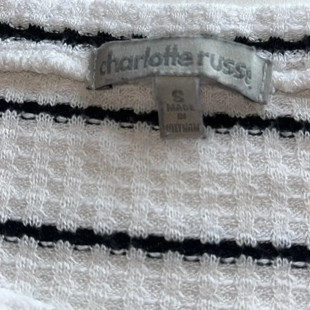 3 for $13 long sleeved top textured striped scoop neck top juniors small white - Image 5