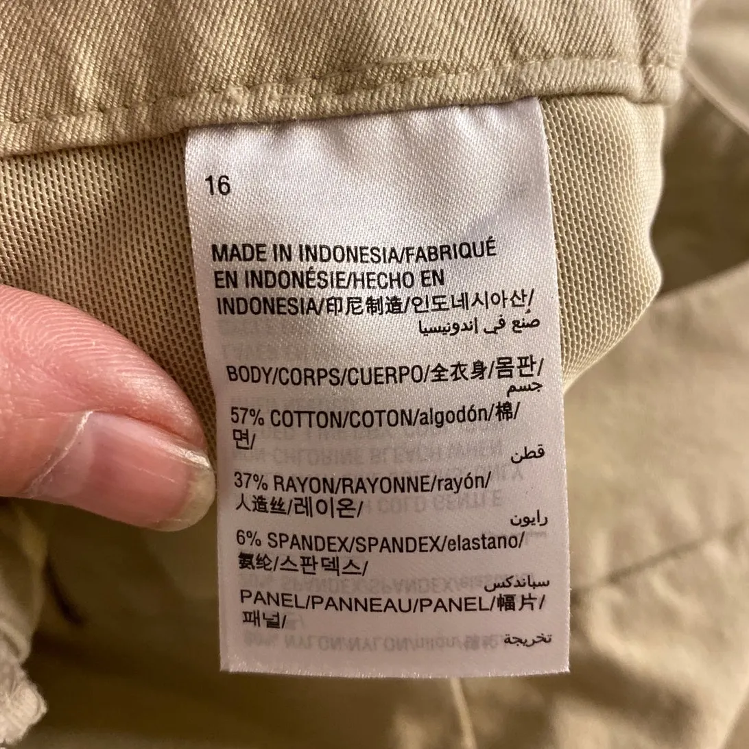 Classic Business Casual Neutral Beige Newport Slim Crop Pants Charter Club 16 - Image 4