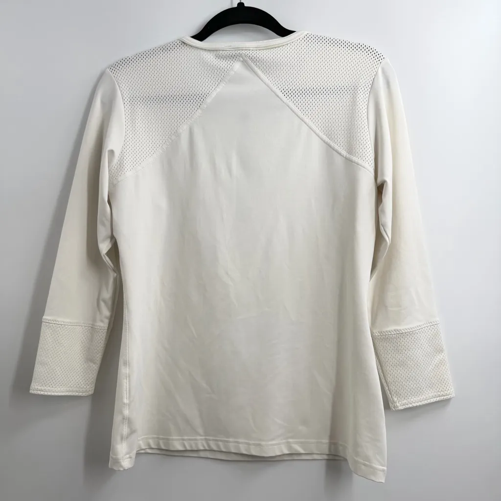 Adidas by Stella McCartney 3/4 Sleeve Top barricade tennis collection size M White Size M - Image 5
