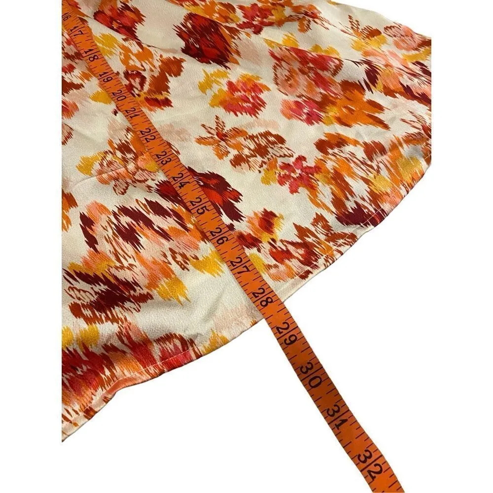 Strapless Floral Mini Sun Dress Flower Beach Coverup Tube Top Coastal Travel Vac Blue Size M - Image 5