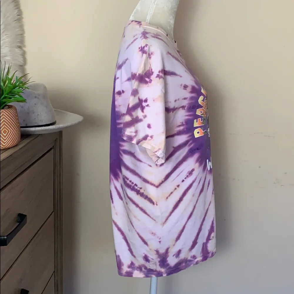woodstock • peace love music roses tie dye T - Image 8