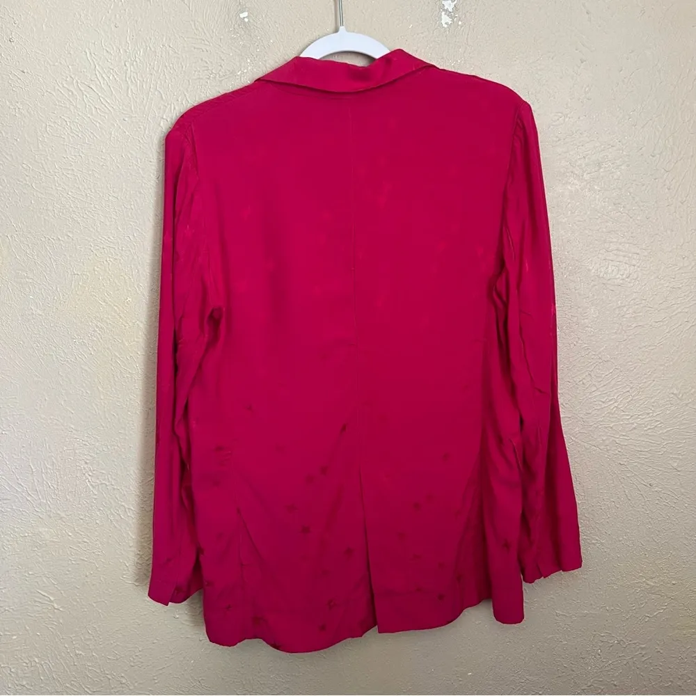 Equipment x Tabitha Simmons Hampton Pink Star Print Blazer Jacket 4 - Image 5