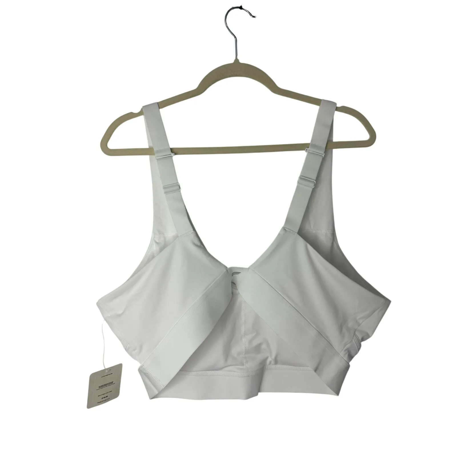 Fabletics All Day Every Day Bra White 2X Supportive Lounge Active Athleisure - Image 2