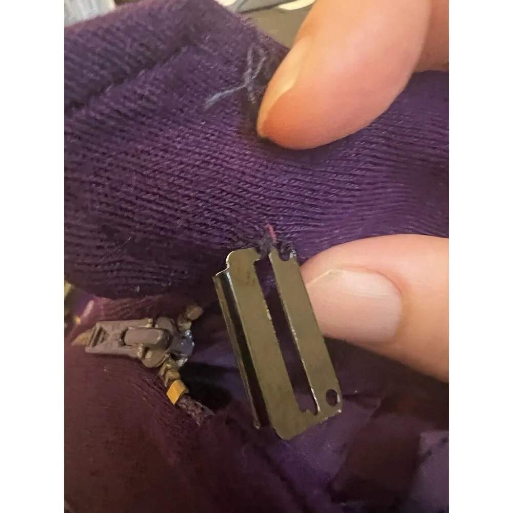 SAINT LAURENT PARIS SOLID PURPLE PENCIL SKIRT SIZE 44 (s3) - Image 5