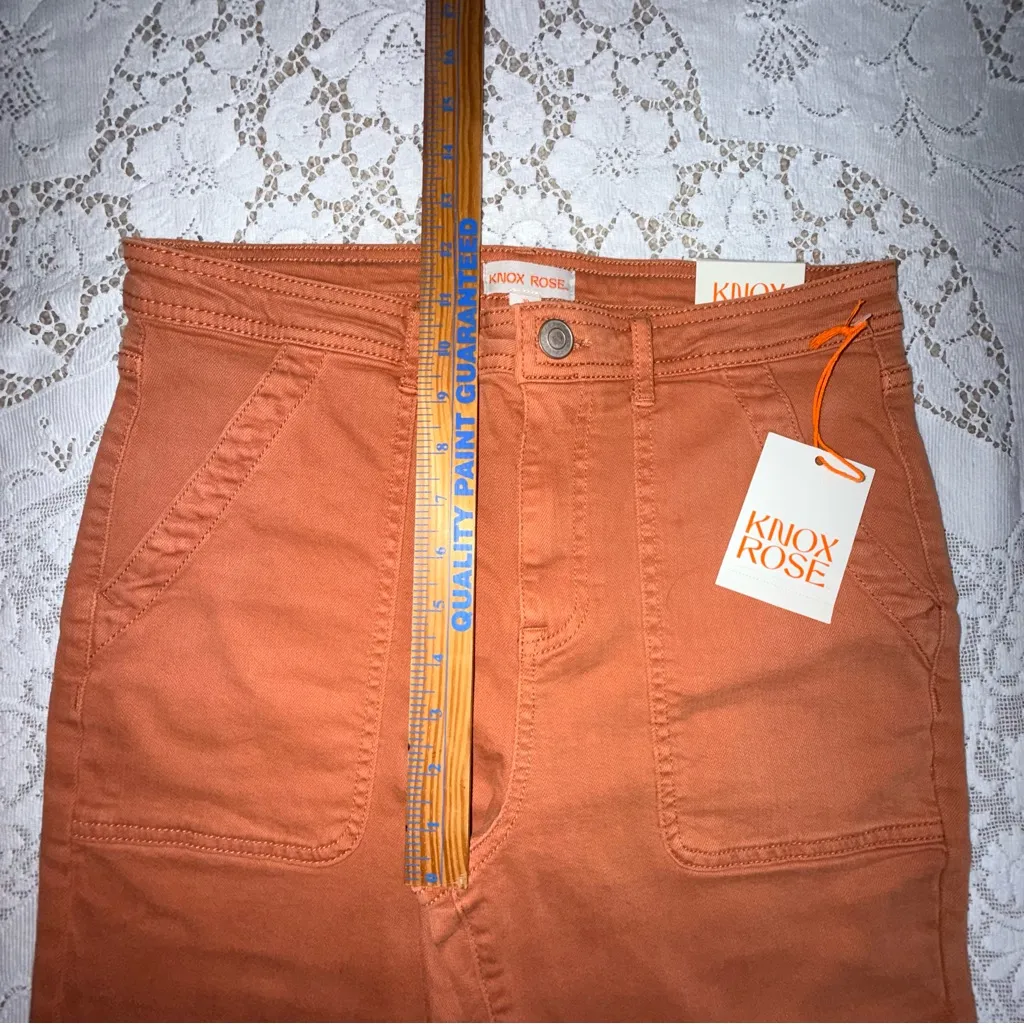 Knox Rose Women’s The Anywhere High Rise Flare Terracotta Pants Size 10 - Image 3