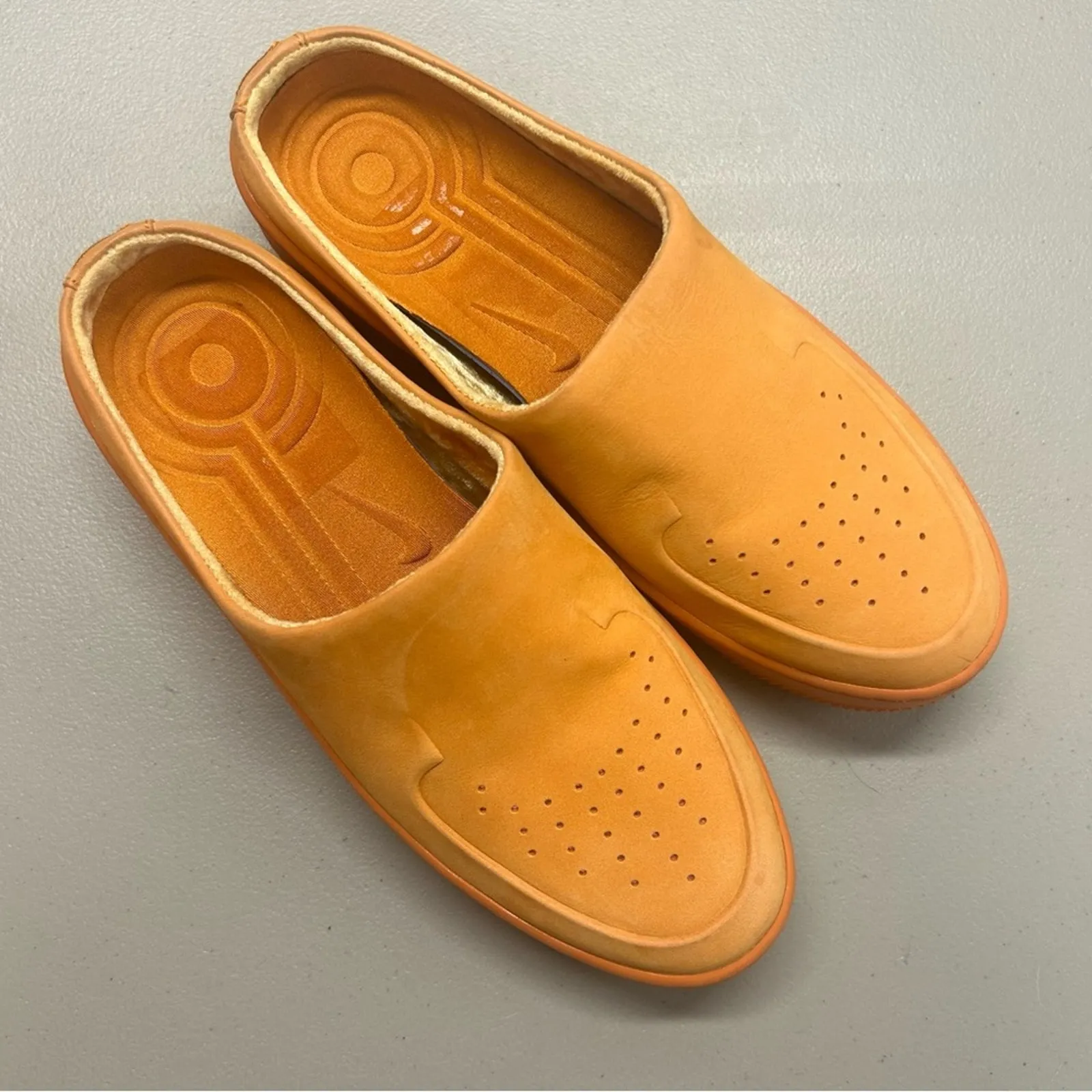 Nike Air Force 1 One Orange Shoes Slip On Lover Xx Comfort Slides Womens Size 8 - Image 3