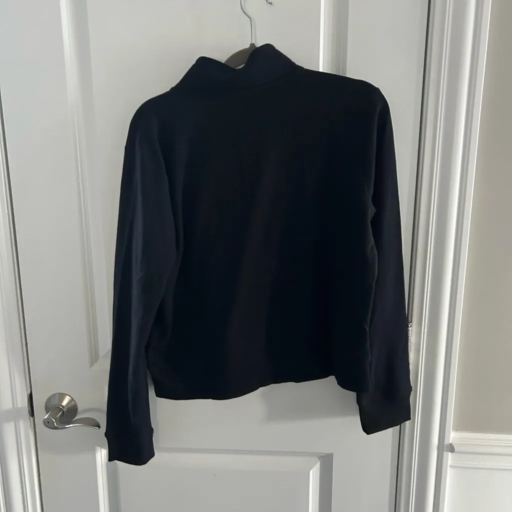 Travis Mathew Cloud Fleece Half Zip Black Size L - Image 4