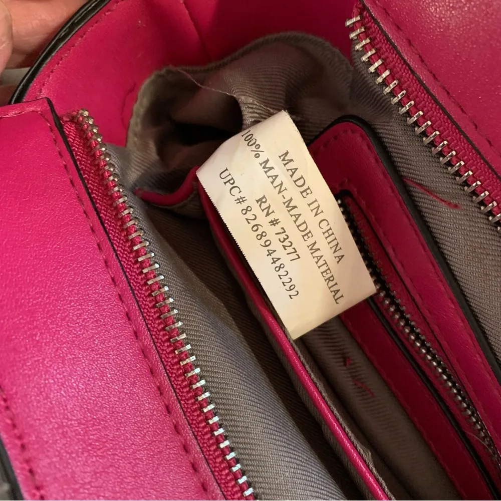 Reed Krakoff Pink and Orange Shoulder Bag with Structured Design - Image 5