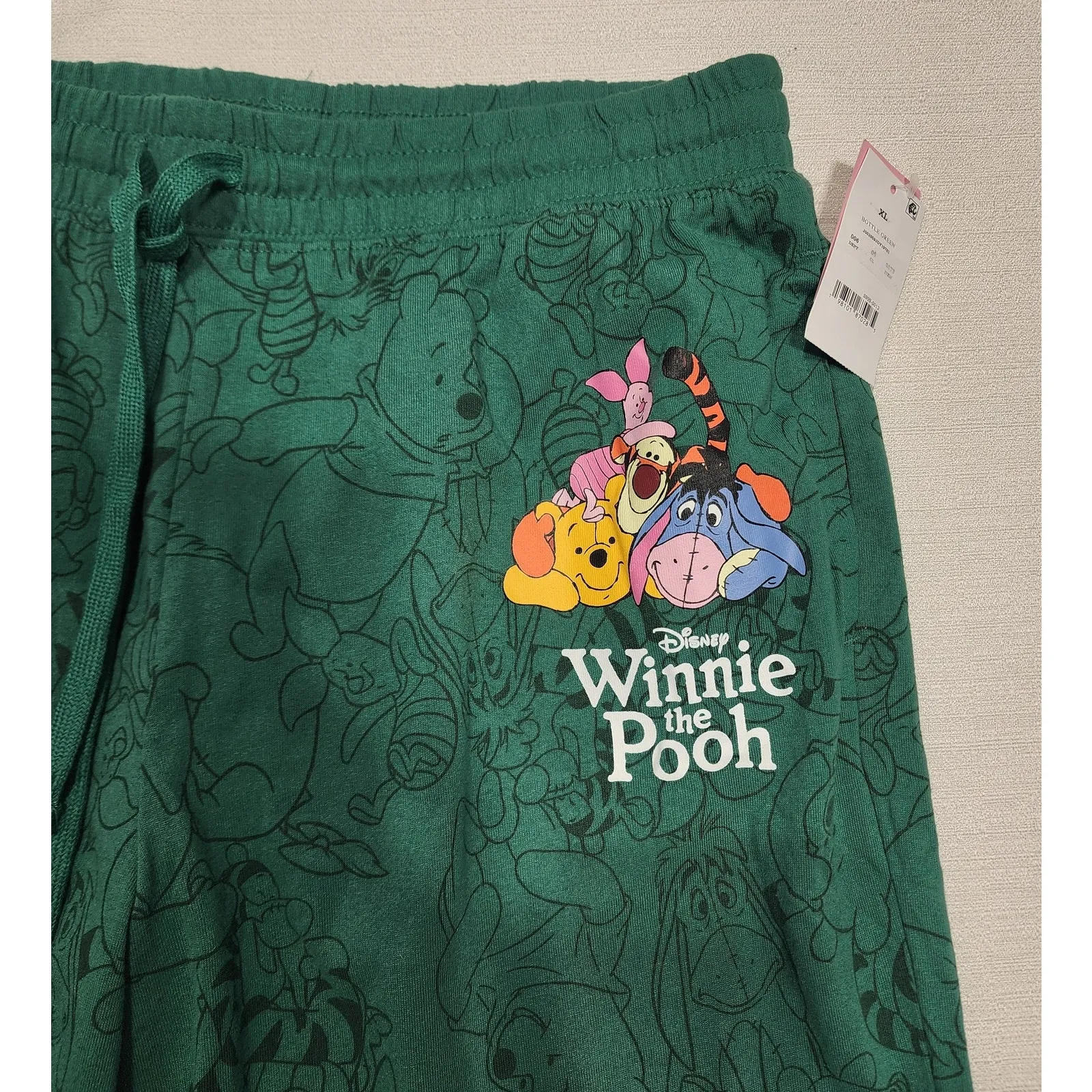 Winnie the pooh and friends green pajamas women XL - Image 4