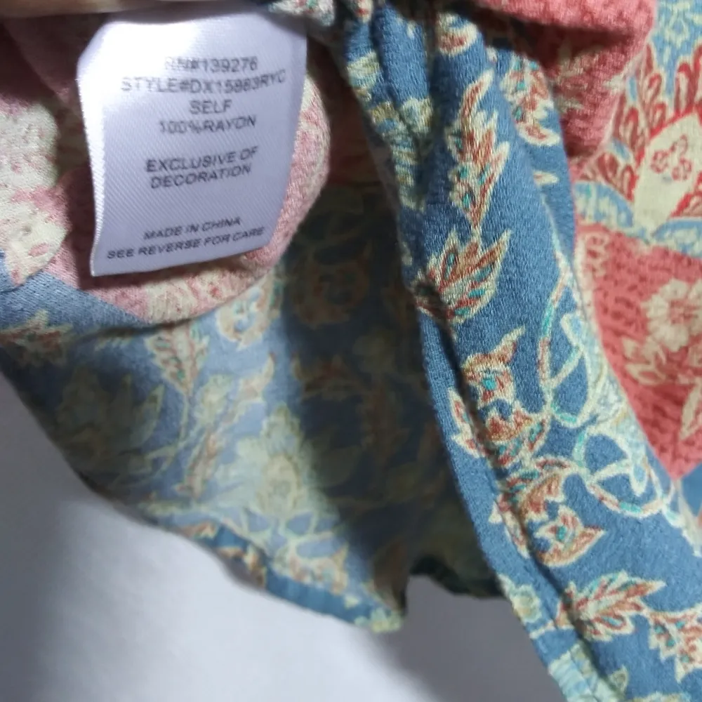 Daniel Rainn Marielle Tassel Detail Blouse Sleeveless Boho Size 2X - Image 7