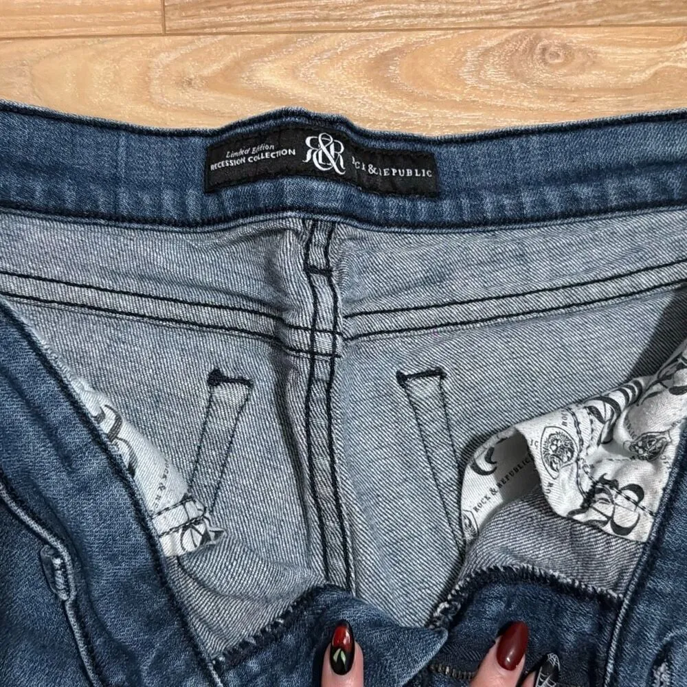 Rock & Republic Recession Collection Straight Leg Jeans Size 28 - Image 2