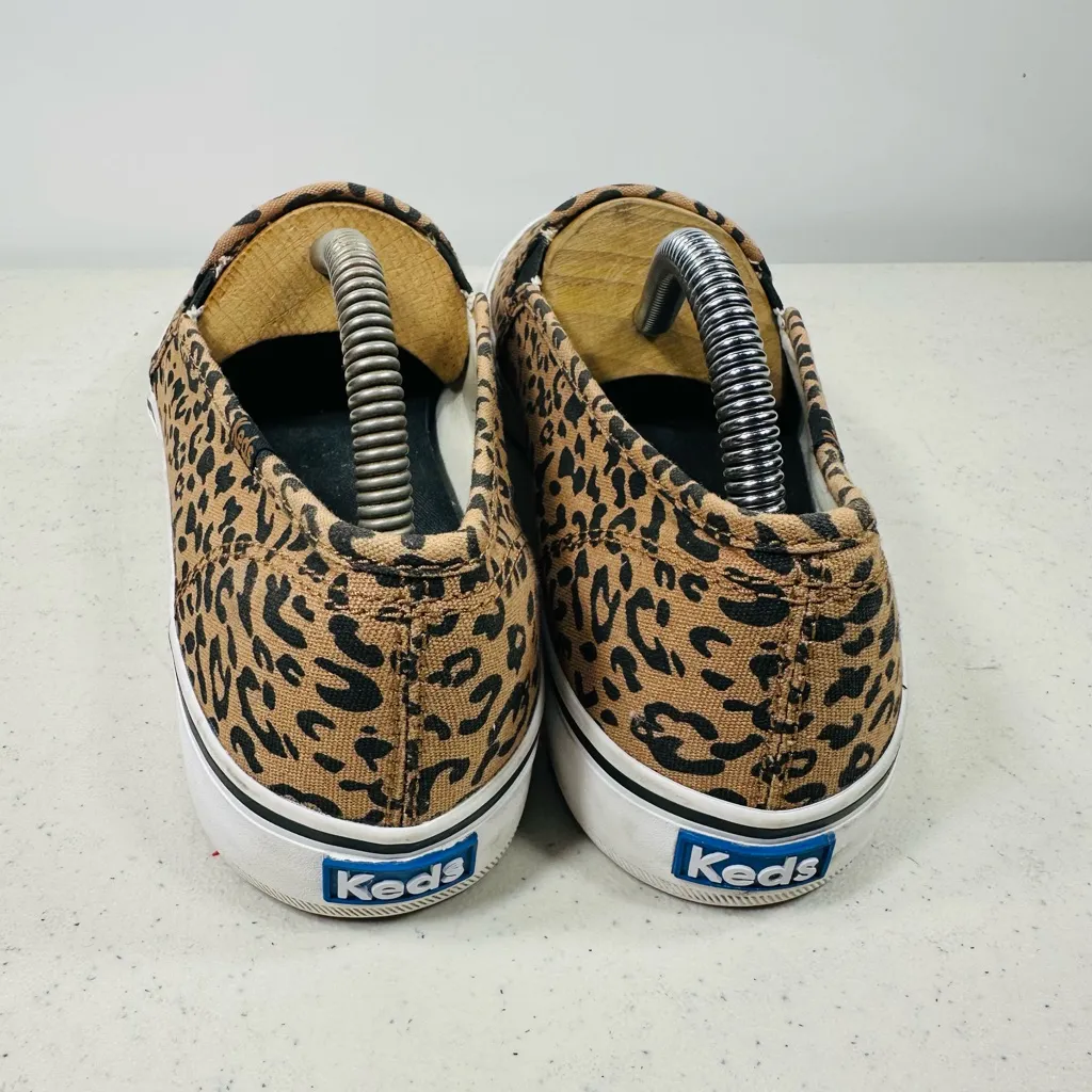 Keds Tan Leopard Slip-On Sneakers size 9,5 - Image 4