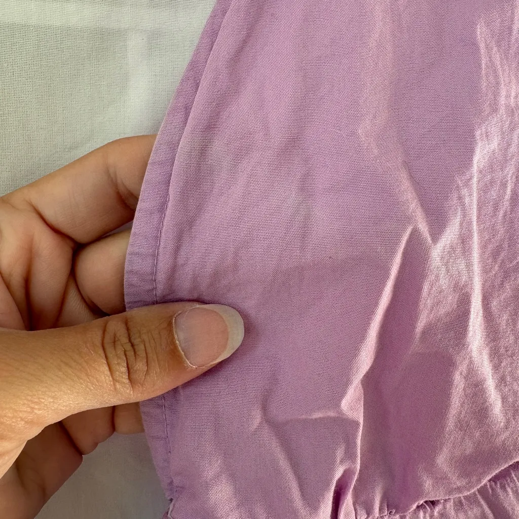 NWT Free People Sail away tunic  tiered ruffle dress lilac purple small - Image 13