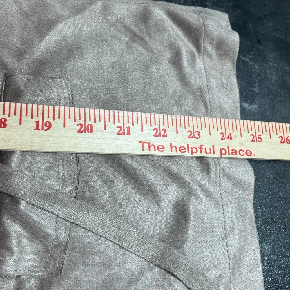 Cavalini  Latte Open Front Light Blazer Jacket Tie Pockets Size Womens Small - Image 10