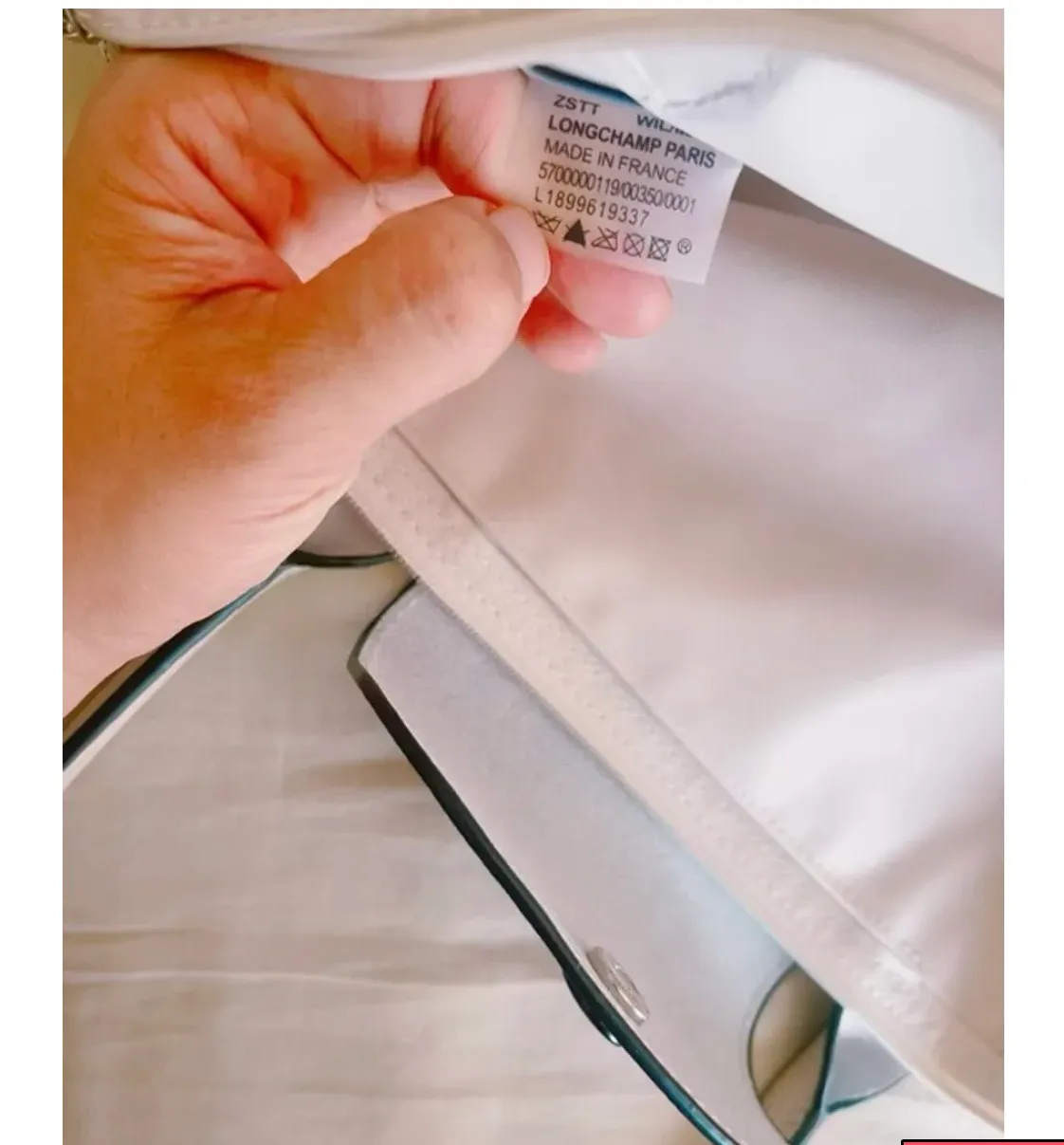 Medium Le Pliage Tote White Color - Image 8