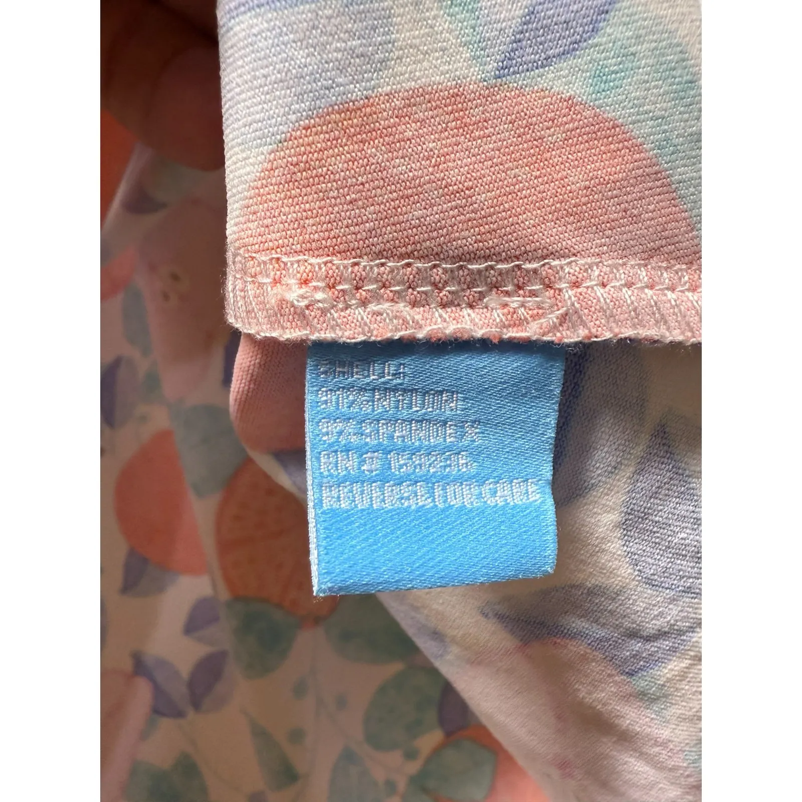 J. McLaughlin Signature Catalina Cloth Women XL 3/4 Sleeve Tropical Fruit‎ - Image 4