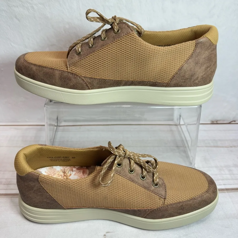 TRAQ by Allegra Copacetiq Tan Walking Shoe Lace Up Sneakers Women’s Size 40/9.5 - Image 8