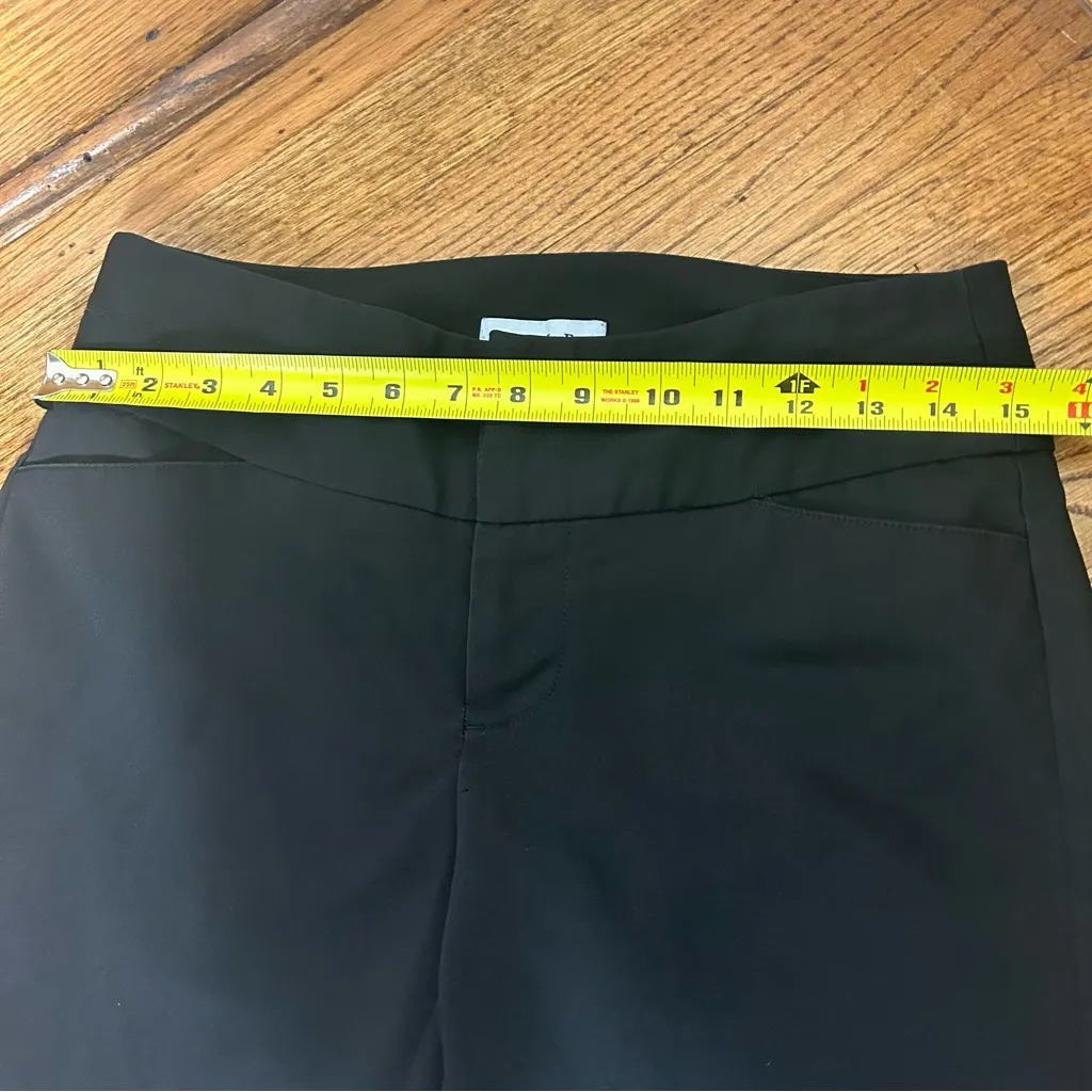 ELLE Black Dress Pants Casual Work Easy Care Fit And Flare Size 4 - Image 11