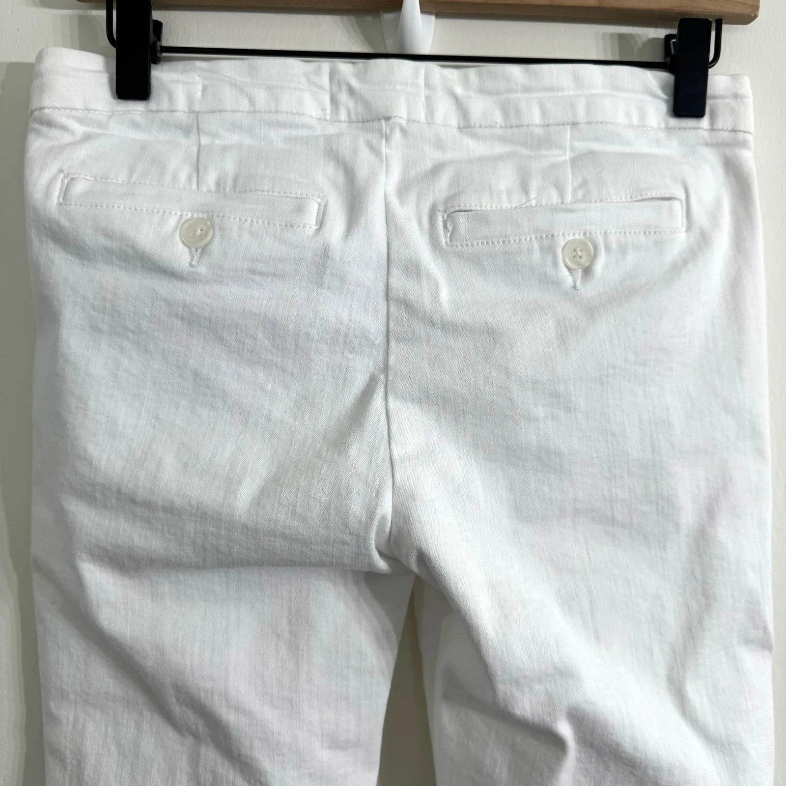 Frame  Le Serge Cropped Flared Jeans in Blanc White Size 26 - Image 3