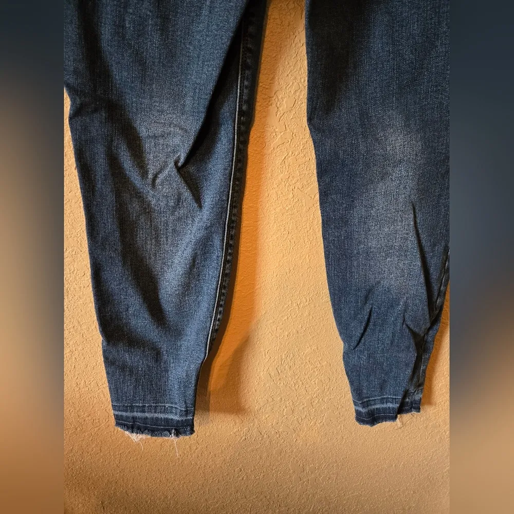 SPANX Distressed Skinny Denim Leggings Stretch 20203R Women's Xl - Image 10