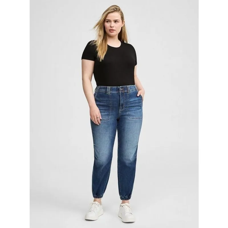 [Torrid] Dark Wash Mid Rise Jogger Super Stretch Jeans Relaxed Fit NWT Size 22 - Image 11