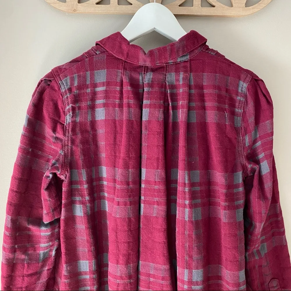 Free People Baby-Blues Paid Tunic Red Sz XS - Image 11