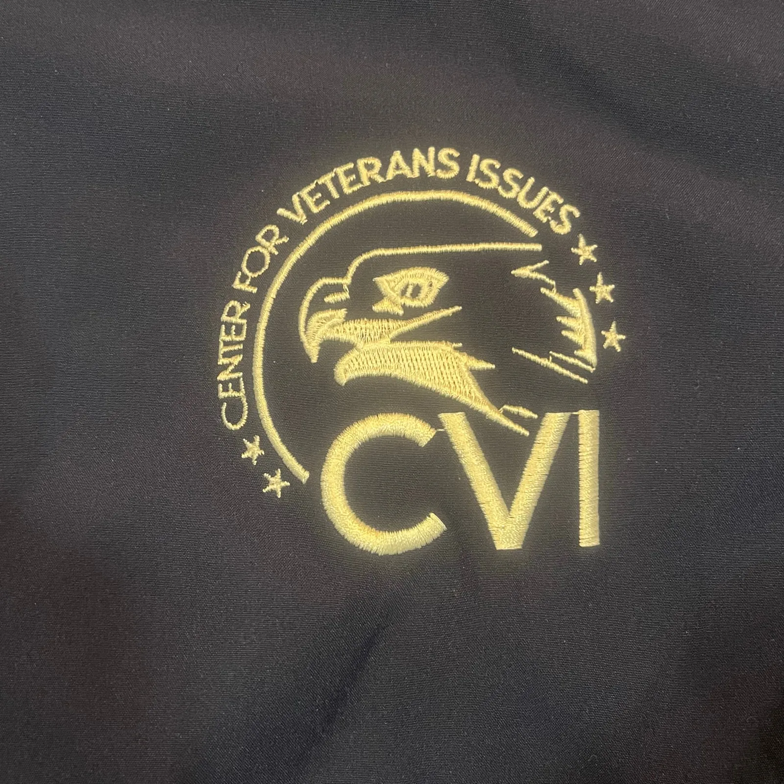 Women XL Softshell Jacket CVI Center for Veterans Full Zip Fleece Lined Outdoor Blue - Image 3