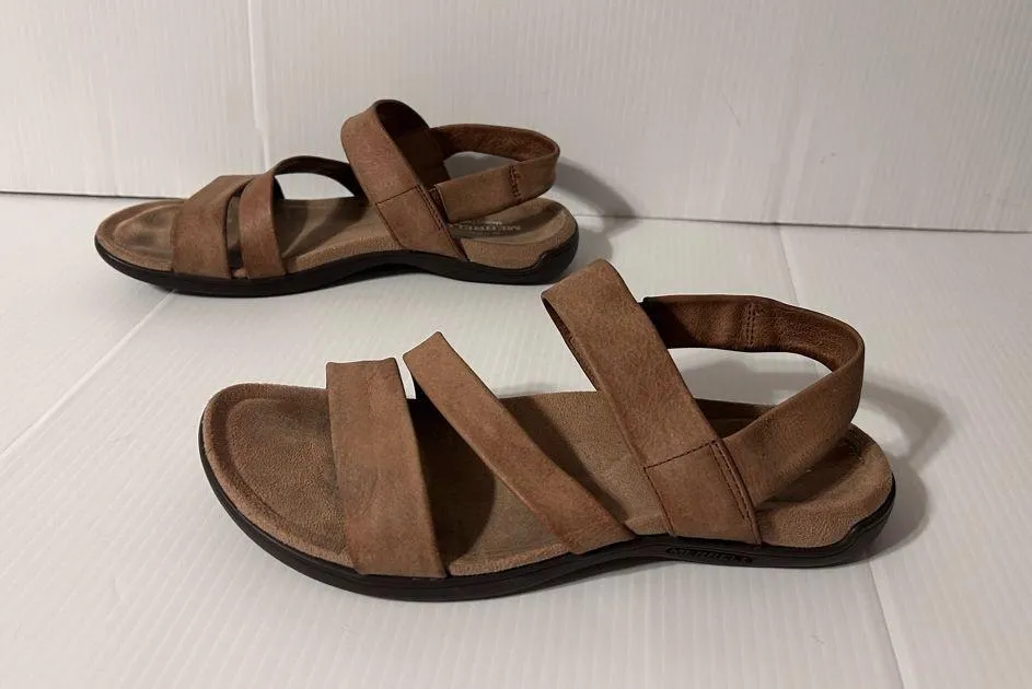 MERRELL J00482 Carob brown leather slip on sandals womens size 9 - Image 2