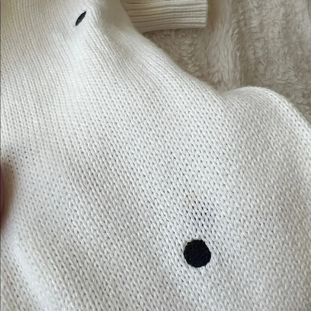Boden White Polka Dot Sweater size 2 - Image 2
