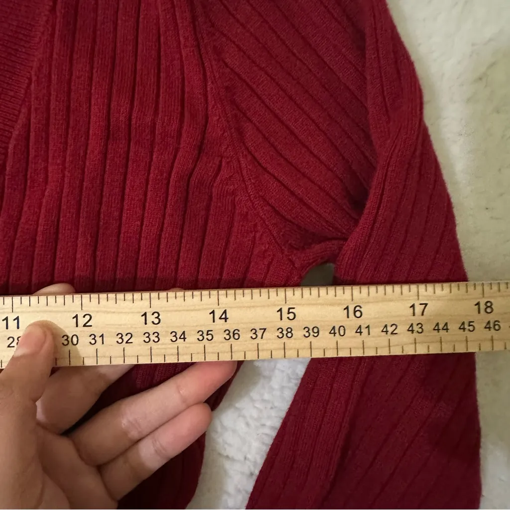 Hillard & Hansons Office Siren Y2K Red/Burgundy Top - Image 5