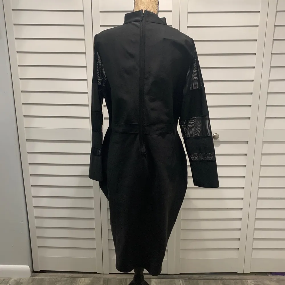 Missguided Black Sexy Plus Size Bodycon Dress - Image 8