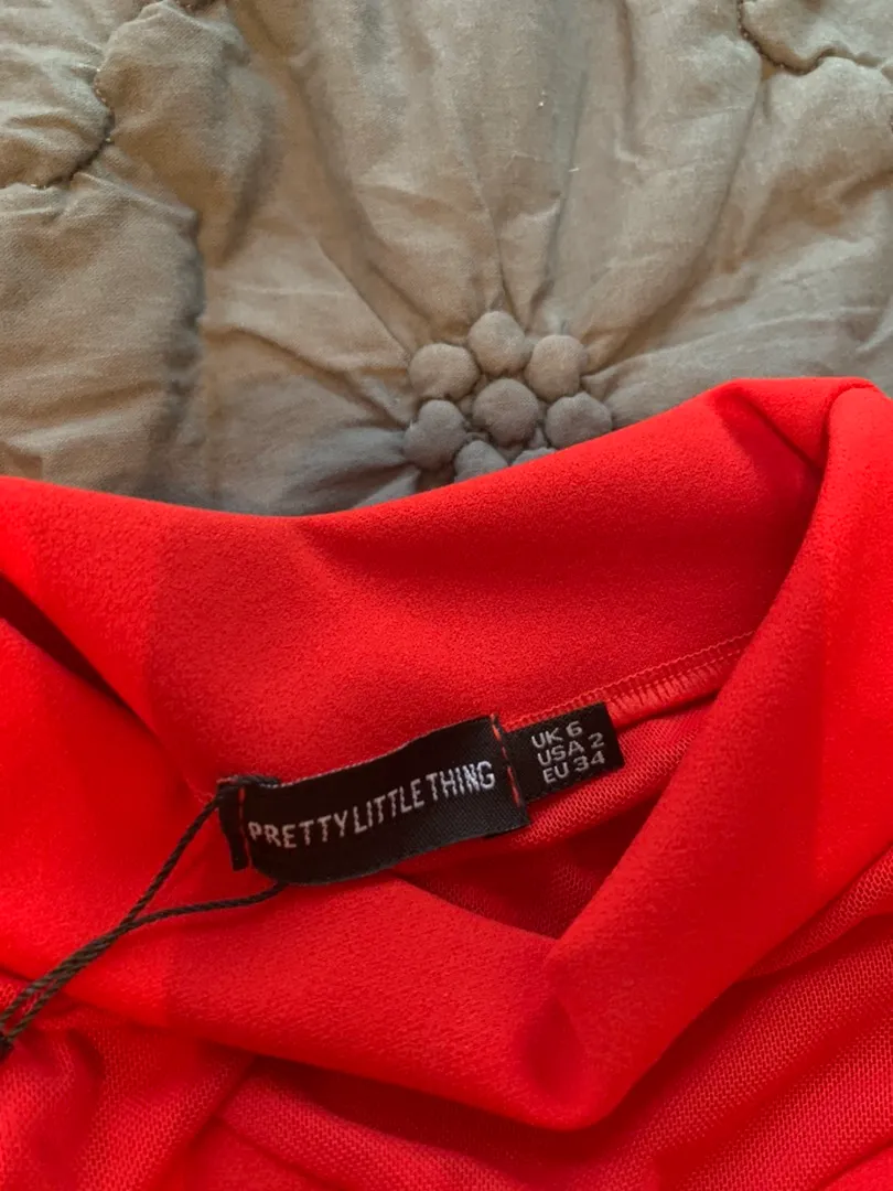 Pretty Little Thing Red Dress - Image 4