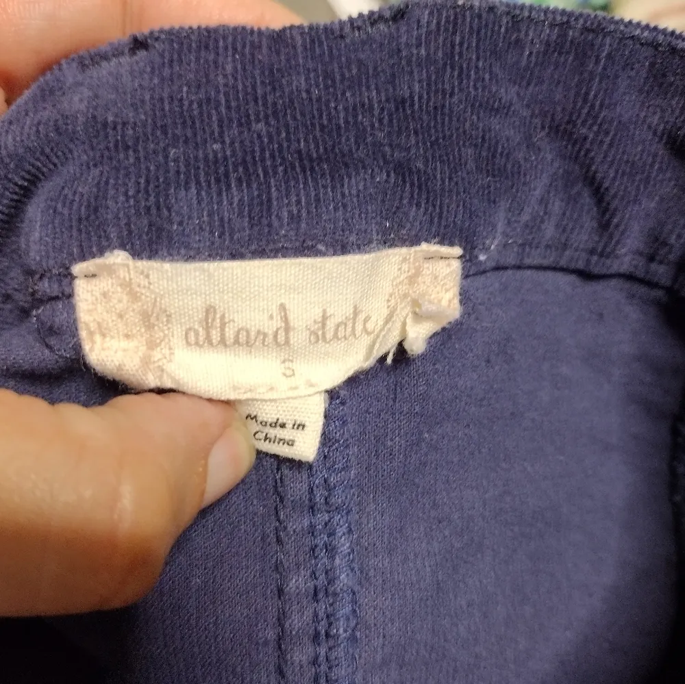 Altar'd State Blue Corduroy Mini Skirt - Image 3