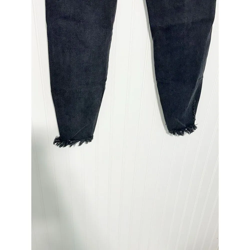KanCan Women's Juniper Frayed Hem High Rise Ankle Skinny‎ Jeans Black Size 28 - Image 7