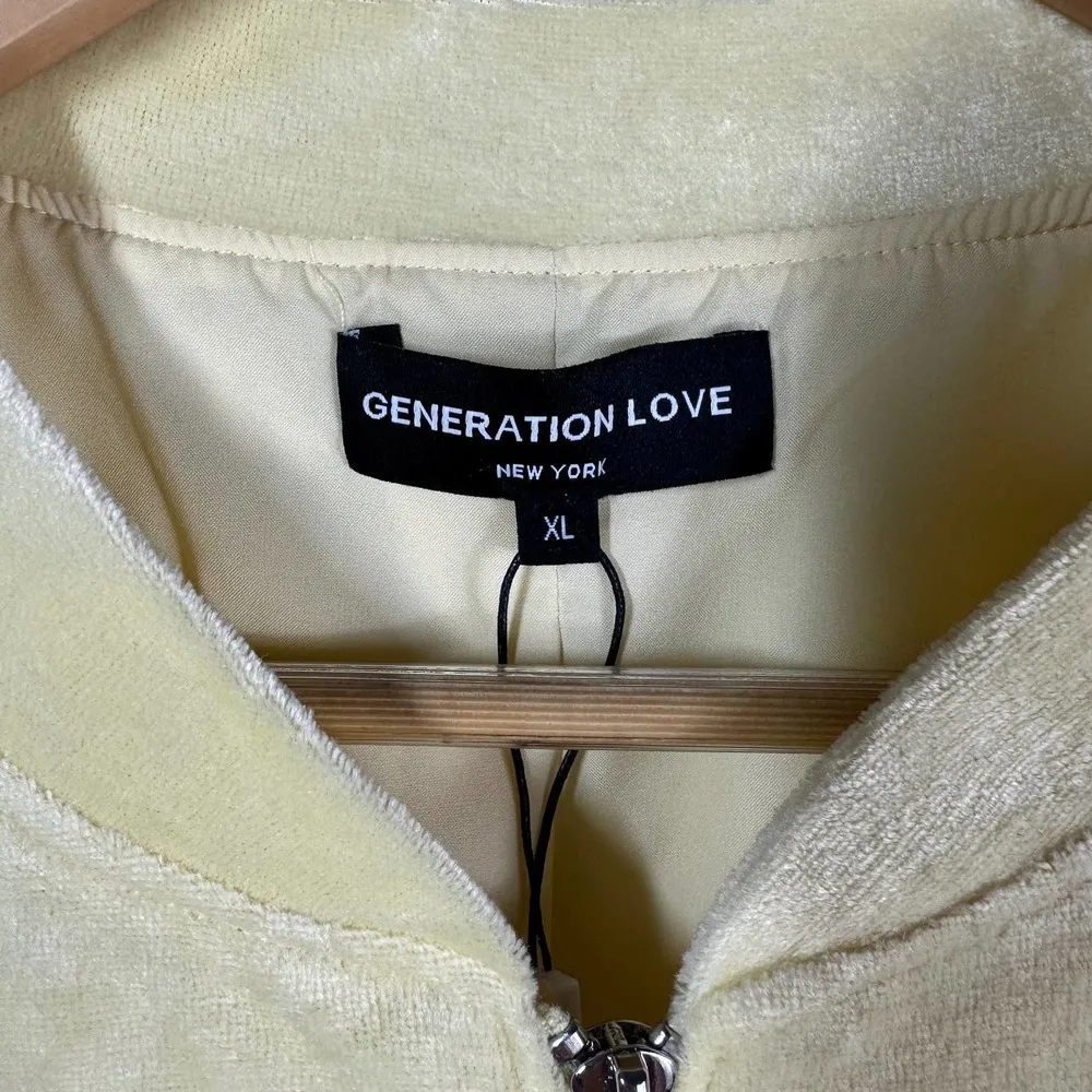 Generation Love Revolve Blair Bomber Puff Sleeves Sweater Yellow Size XL - Image 5