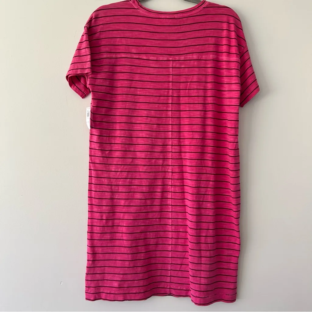 Old Navy|Pink Striped T-Shirt Dress sz XS - Image 4