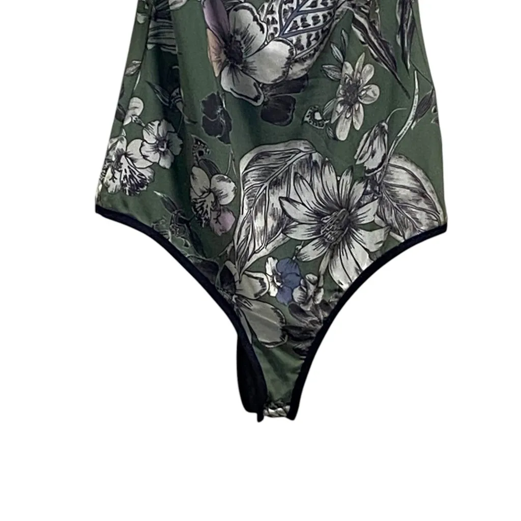 Bebe Off Shoulder Bodysuit Green Size S - Image 7