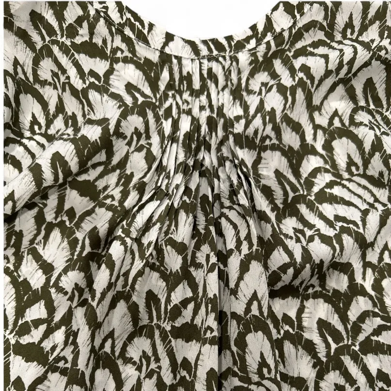 JACHS Girlfriend Womens 3/4 Sleeve Top, Green, Medium EUC - Image 8