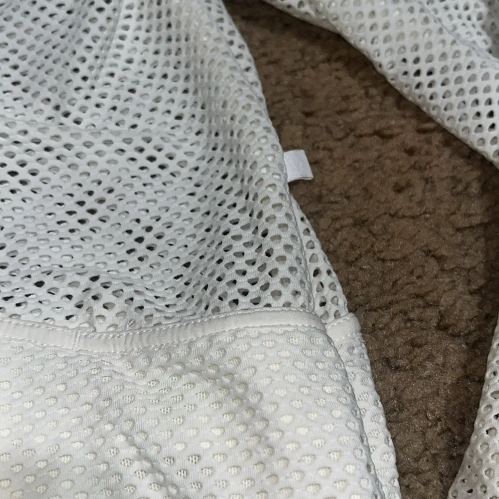 Lululemon Relaxed Fit Mesh‎ Jacket White 8 - Image 7
