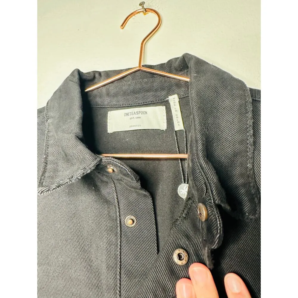 ONE TEASPOON Onyx Black Button Up Prophecy Jumpsuit NWT Size XXS - Image 10