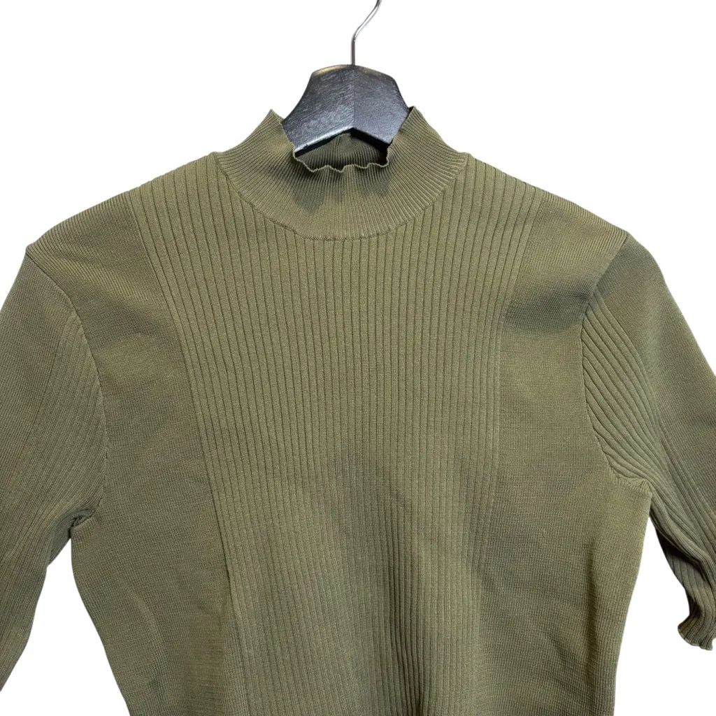 Scoop Hunter Green Mock Neck Turtleneck Short Sleeve Size XL - Image 5