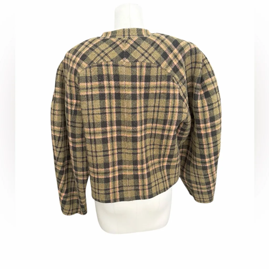 Ulla Johnson Thea Plaid Jacket size large - Image 6