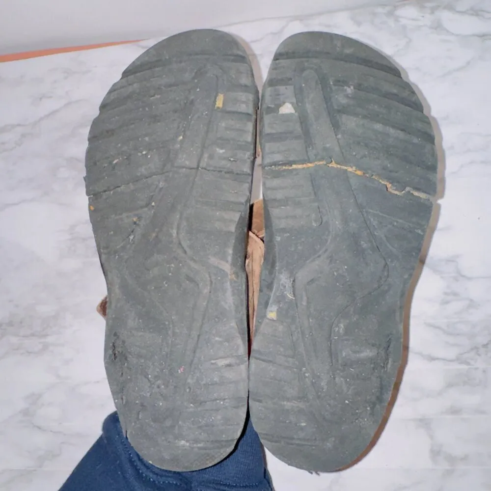 Naot Women's Brown Leather Strappy Toe Loop Slip On Slide Sandals size EUR 35 - Image 7