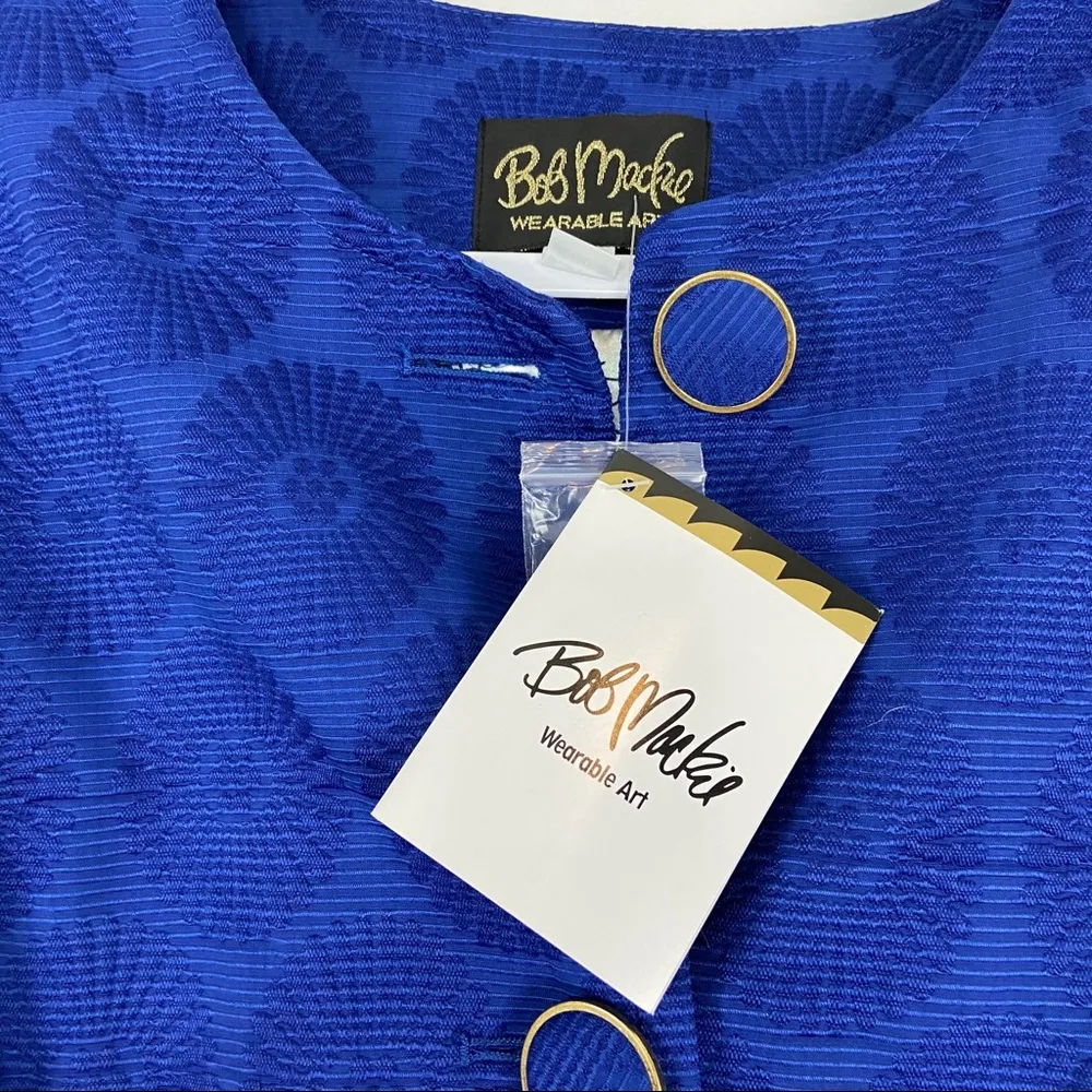 Bob Mackie Royal Blue Floral Blazer NEW - Image 47