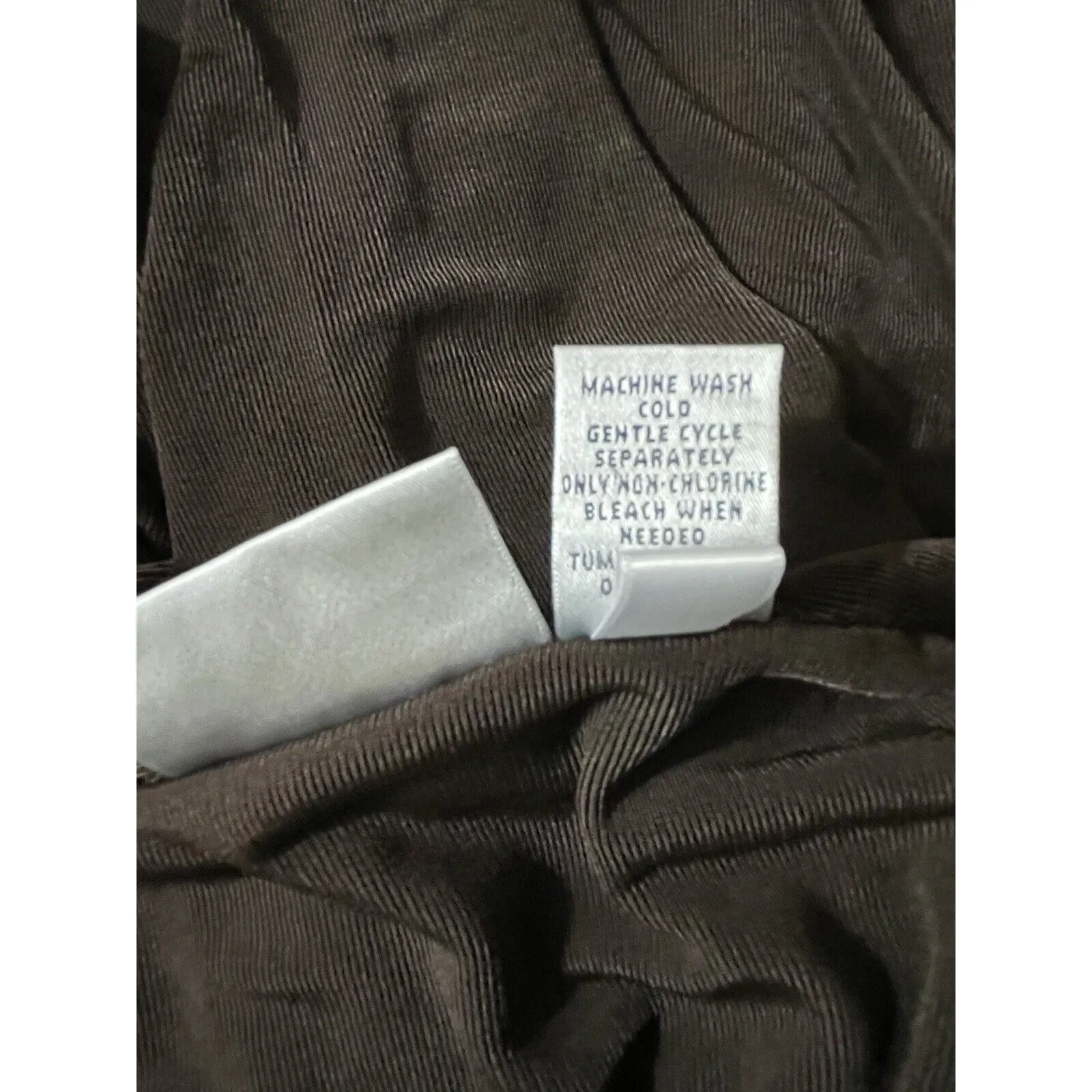 Chicos Travelers Size Small Open Front Cardigan Slinky Knit Brown Topper Pockets - Image 8